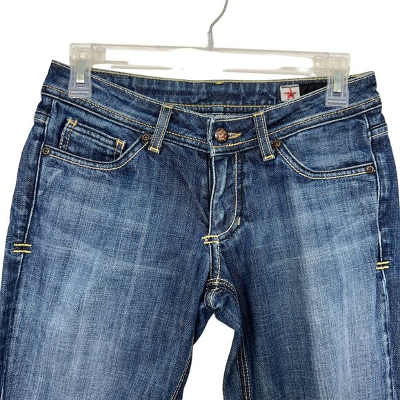 People's Liberation Irene dark wash cuffed women's capri jeans size 26 - Picture 3 of 9